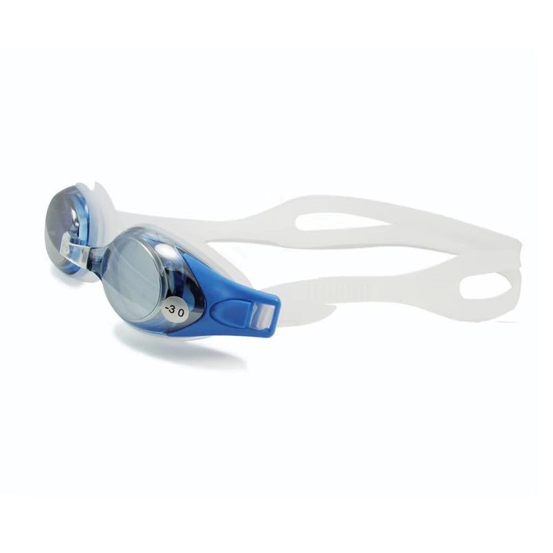 Savvy Specs Farsighted Swim Goggles UV Protection Blue +5.0