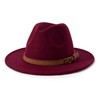 Lisianthus Men & Women Vintage Wide Brim Fedora Hat with