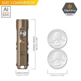 RovyVon Aurora A3 Pro (G4) 650 Lumens EDC USB C Rechargeable Keychain Flashlight | High Performance Scratch Resistant Keyring LED Flashlight, Lightweight and Durable for Everday Carry