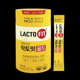 Lactopit Chong Kun Dang Lactopit Live Lactobacillus Gold Renewal Large Capacity 50 packets, 10 units / 종근당 락토핏 생유산균 골드 리뉴얼 대용량 50포, 10개