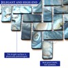 MOP Mother of Pearl Shell Mosaic Herringbone Backsplash Tile, are