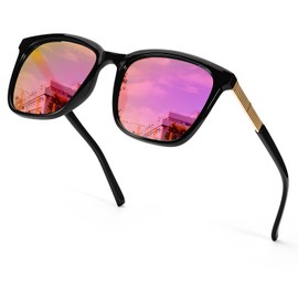 SIPHEW Oversized Square Sunglasses for Women|Lightweight Fashion Sunglasses 100% UV400 Protection|Trendy Mirrored Shade