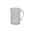 Creative Co-Op Hand Blown Glass Hobnail Pitcher, Clear