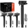 A-Premium Set of 4 Ignition Coil Pack and Iridium Spark