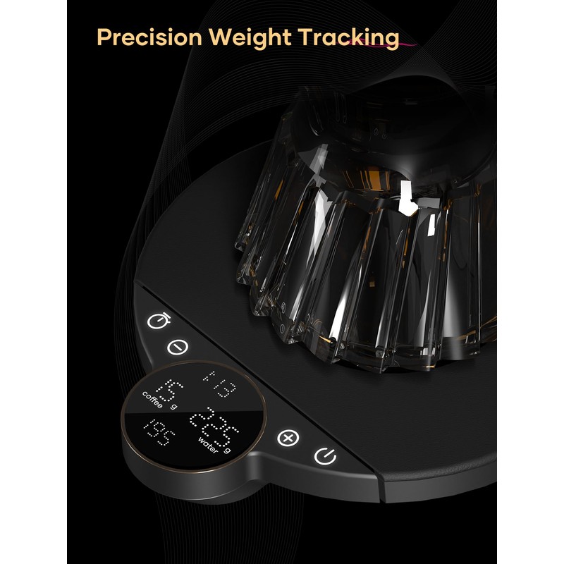 Cocinare Balance Digital Coffee Scale, Precision Control with Three Modes