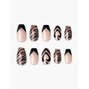Reusable Nail Tip Awesome Zebra (Coffin) / 리유저블 네일팁 어썸