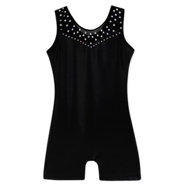 Kidsparadisy Girls Leotards for Gymnastics Outfits Sparkle Kids Sleeveless One-Piece Colorful Dancewear Bodysuit