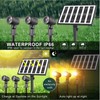 CLY Solar Landscape Spotlights, Solar Lights Outdoor IP66 Waterproof, Remote