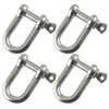 8mm Galvanised Dee Shackle Pack of 4 Chandlery DK02