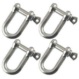 8mm Galvanised Dee Shackle Pack of 4 Chandlery DK02