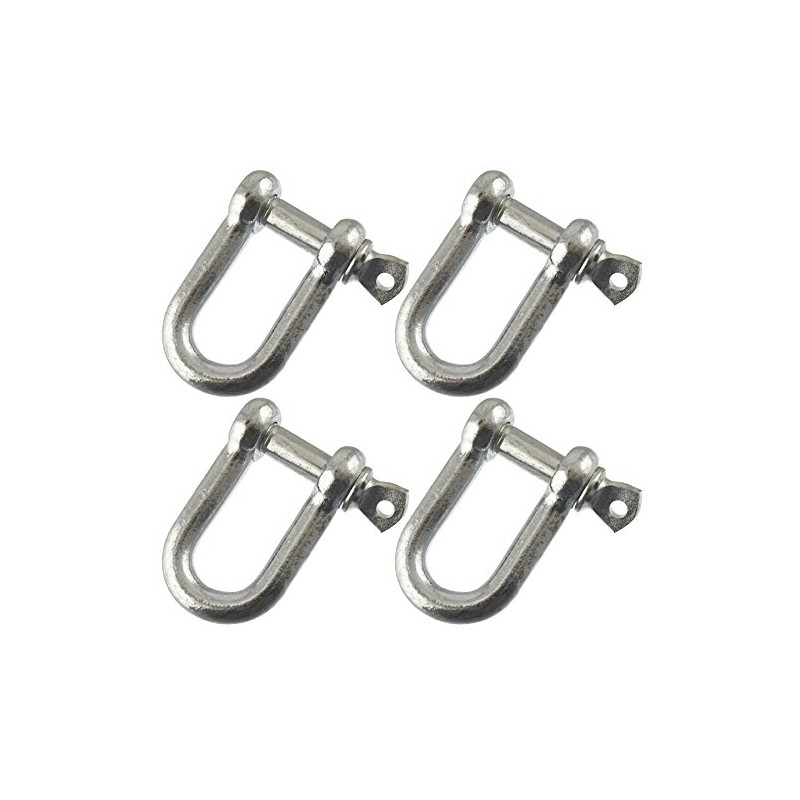 8mm Galvanised Dee Shackle Pack of 4 Chandlery DK02