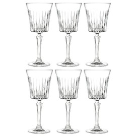 Barski Wine Glass - Goblet - Red Wine - White Wine - Water Glass - Stemmed Glasses - Set of 6 Goblets - Crystal like Glass - 10 oz. Beautifully Designed Made in Europe