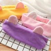 Purple Rabbit Twisted Hairband for Shower & Bath Hairband 5ea