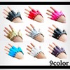 White Fang NT065 Women's Leather Gloves Fingerless Punk Rock Studded