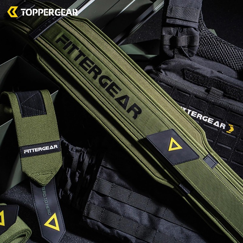 TOPPERGEAR Power Armor Belt Nylon Training Belt Double Construction Heavy