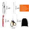 Seafood Crab Crackers and Tools, 21 Pcs Crab Leg Crackers,