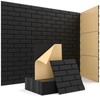 Acoustic Wall Panels, Brick Pattern Peel and Stick Sound Absorbing