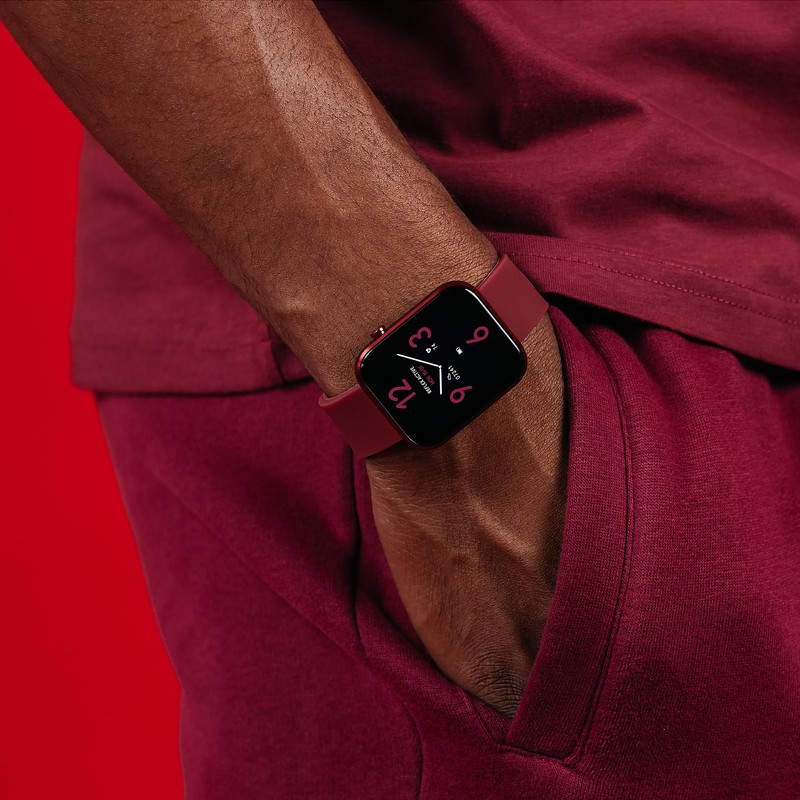 Reflex Active Red Strap Fitness Tracking Smart Watch RA12-2158