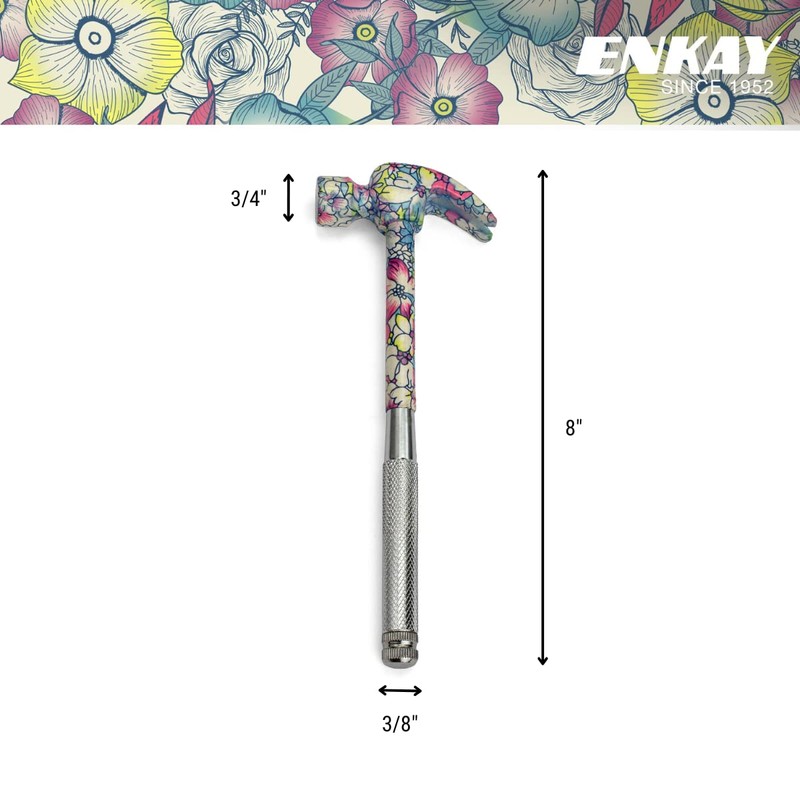 ENKAY - 6 in 1 Floral Hammer and Screwdriver, Multifunction