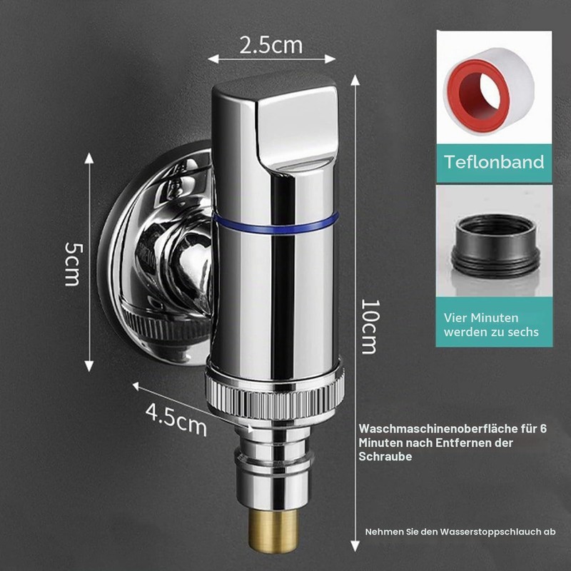 Washing Machine Basin Water Stop Valve, Automatic Washing Machine Faucet,