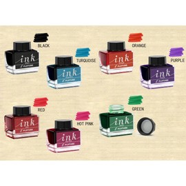 IDEAPOOL Calligraphy Set, Pen Set Nib Set 22 Pieces - Includes 7 Bottles of Inks, 12 Nibs, Wooden Pen Nib, a Golden Pen Holder and Introduction for Beginners