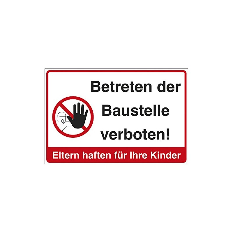 Sign Not Step the building site in Multiple Languages PVC