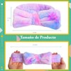 3 diademas de microfibra Triko con moño tie dye desmontable