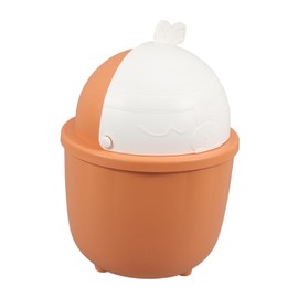 Operitacx Elegant Small Desk Trash Can Rabbit Lid for Office Kitchen Bathroom and Laundry Room PP Material Easy to Clean