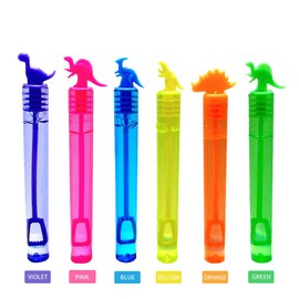 Ram© 20 Packs Mini Bubbles Dinosaur Bubbles With Bubble Wand Bottles Birthday Party Fillers Bubble Solution Blowers For Kids Party 5ML