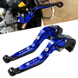 XIDAODIT for Suzuki GSX-8R Motorcycle Clutch Lever Folding Extendable Adjustable Clutch and Brake Levers Set for Suzuki GSX-8R GSX8R 2023 2024(Blue)