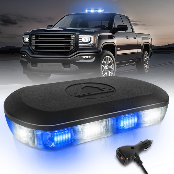 HLauto 700A Rooftop Emergency Strobe Lights Bar, 72 LED Blue