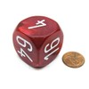 Large Backgammon 30mm Doubling Cube Dice - Red