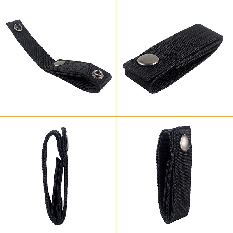 Depring Molle Handcuff Strap Holder Strong Metal Snap Fastener for