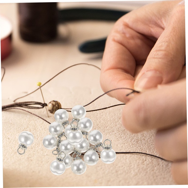 STOBOK 100pcs Imitation Charms for Jewelry Making Decorative Pendants for