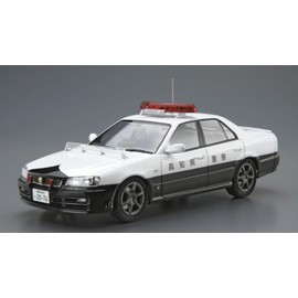 Aoshima 1/24 Scale ER34 Skyline Patrol Car '01 - Plastic Model Building Kit # 6125