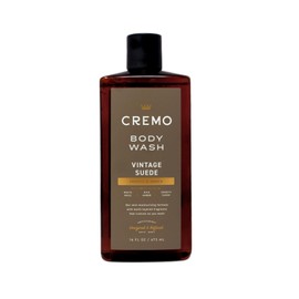 Cremo Rich-Lathering Vintage Suede Body Wash, A Vintage Suede with Notes of White Moss and Rich Amber, 16 Fl Oz (Pack of 2)