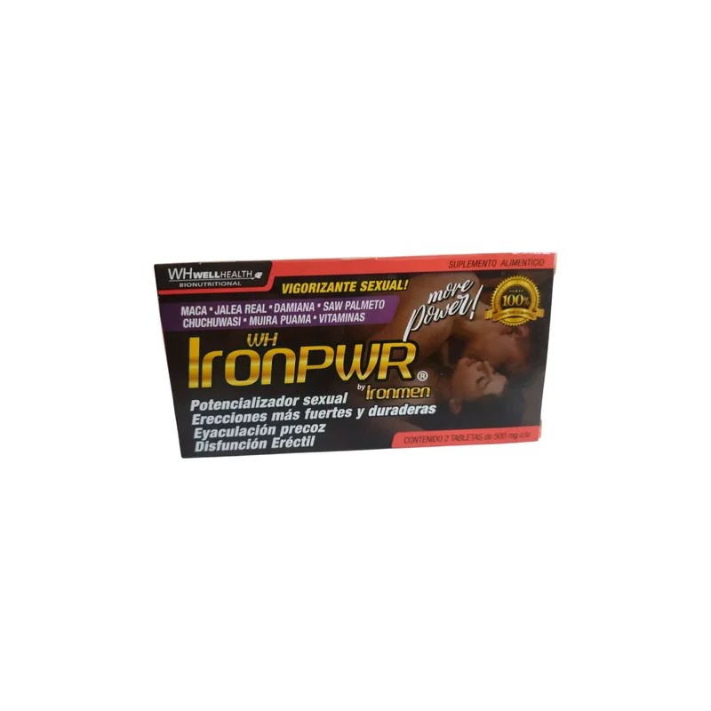 Wh Iron Pwr , 2 Tabs 500 Mg, Vigorízate.