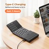 MEETION Foldable Keyboard with Touchpad, Bluetooth Keyboard, Numeric Keypad