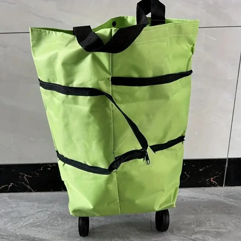 Foldable Shopping Cart with Wheels for Groceries – 2-in-1 Lightweight