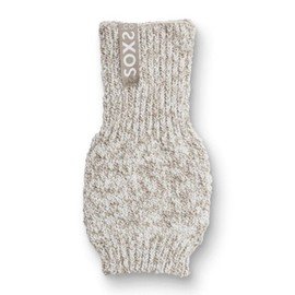 LK Trend & Style SOXS Joint Warmer, Warm Wool Hand Warmers, Arm Warmers with Thumb Hole, Breathable, High-Quality Sheep's Wool, Sand with label, brown