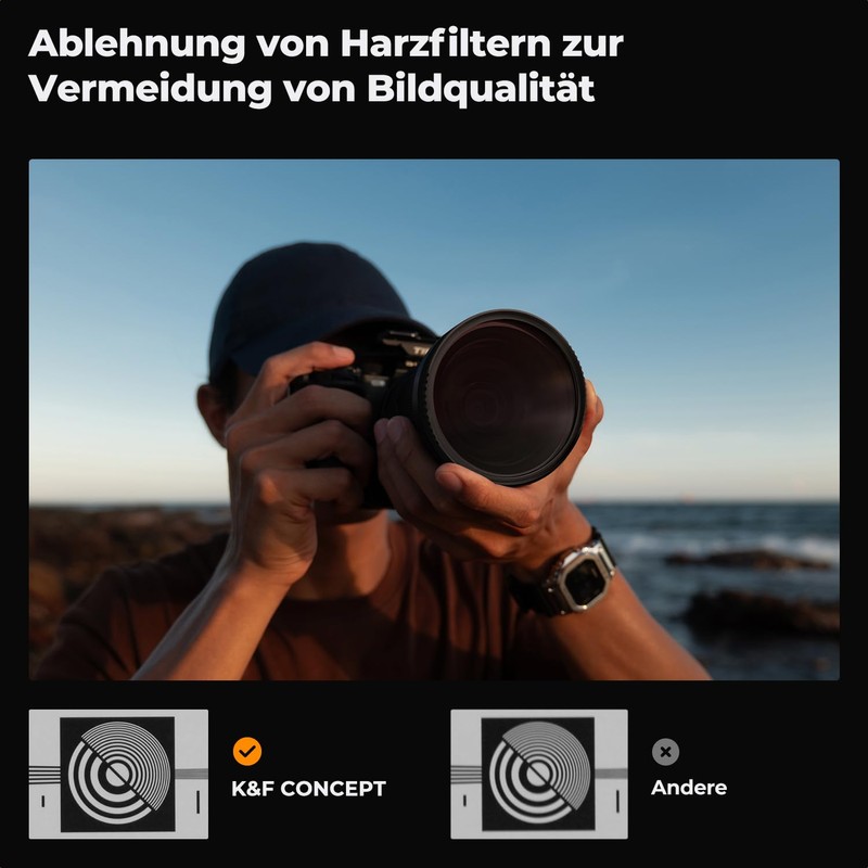 K&F Concept 72 mm Filter Set UV Filter + Polarising
