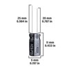 ALLECIN 10uF 63V 5x11mm Electrolytic Capacitor 10 UF MFD 63