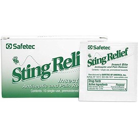 Safetec 242649 Sting Relief, Pack of 10