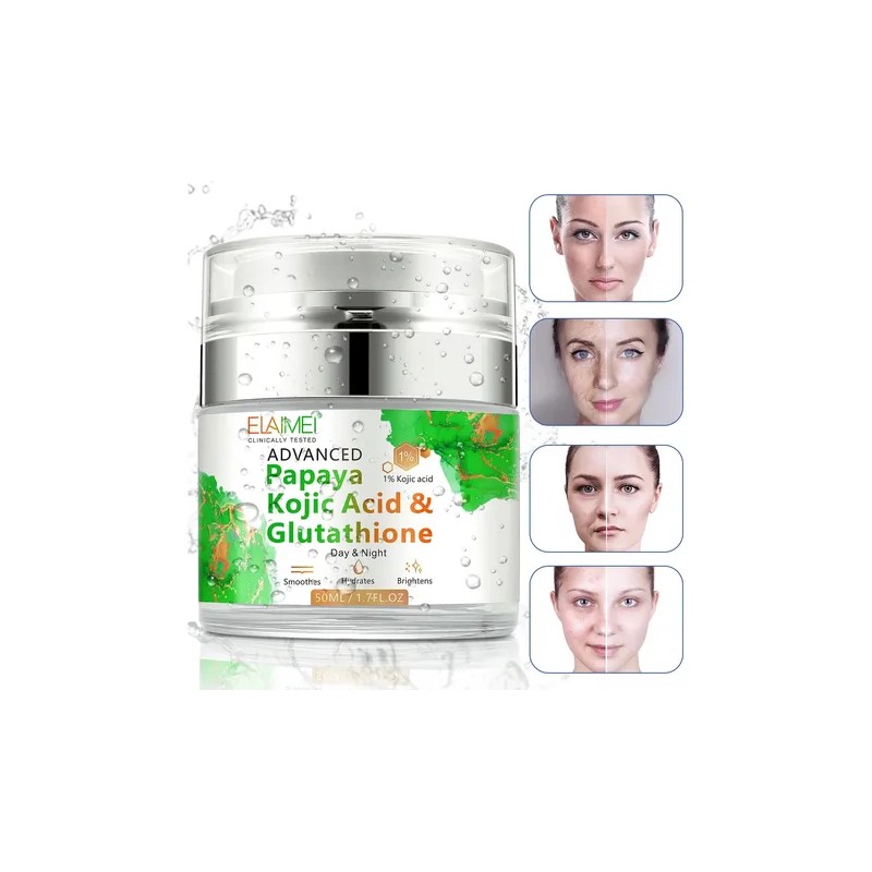 Crema Papaya Ácido Kójico Y Glutation Aclarante Paño Manchas