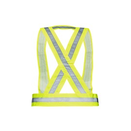 NORTHMON SAFETY Reflective Belt Strap, Adjustable Sash High Visibility Light Up Reflective Vest for Walking, Night Running Gear, Security, Parking - Yellow