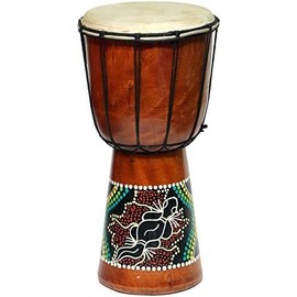 20 cm Children Djembe Drum Bongo Africa Style Carving Dot Paint 22
