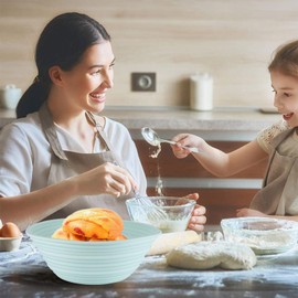Banneton Bread Proofing Basket For Bread Baking Supplies,9 Inch Round & 10 Inch Oval Sourdough Proofing Basket, Sourdough Starter Kit Include Bread Lame Dough Scraper Oiling Brush (Green)