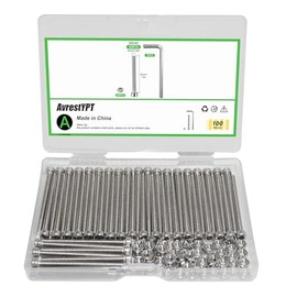 100 tornillos M3 x 40 mm de cabeza de enchufe métricos, unidad de enchufe Allen, acero inoxidable 304, rosca completa, acabado brillante, rosca de máquina