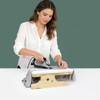 DE-LIANG Tailors Ironing Board with Pine Wood Base, Cotton Cover