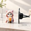 2D Cute Cat Car Air Freshener Vent Clip for Car